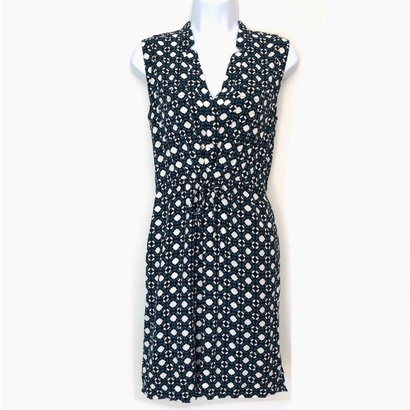 LOFT Sleeveless Geometric Print Dress - Picture 3 of 16